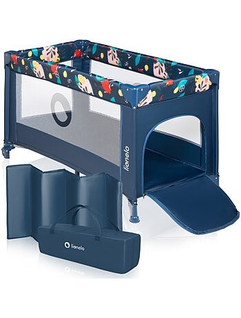 2-in-1 reisbedje LIONELO Stefi – Babybox – 125 x 65 cm – Wieltjes – 0-36 maanden – Inclusief tas