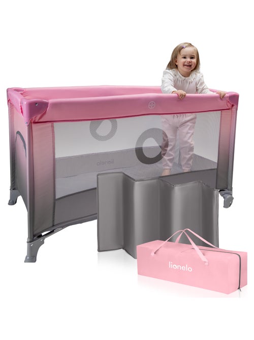 2-in-1 reisbedje LIONELO Stefi – Babybox – 125 x 65 cm – Wieltjes – 0-36 maanden – Inclusief tas - Kiabi 2-in-1 reisbedje LIONELO Stefi – Babybox – 125 x 65 cm – Wieltjes – 0-36 maanden – Inclusief tas - Kiabi