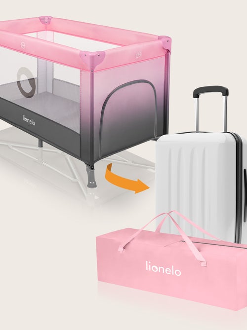 2-in-1 reisbedje LIONELO Stefi – Babybox – 125 x 65 cm – Wieltjes – 0-36 maanden – Inclusief tas - Kiabi 2-in-1 reisbedje LIONELO Stefi – Babybox – 125 x 65 cm – Wieltjes – 0-36 maanden – Inclusief tas - Kiabi