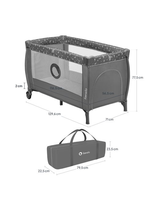 2-in-1 reisbedje LIONELO Stefi Plus – Babybox – Matras met hoge dichtheid – Wieltjes – 0-36 maanden - Kiabi 2-in-1 reisbedje LIONELO Stefi Plus – Babybox – Matras met hoge dichtheid – Wieltjes – 0-36 maanden - Kiabi