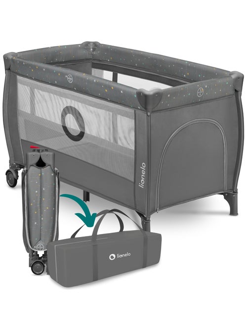 2-in-1 reisbedje LIONELO Stefi Plus – Babybox – Matras met hoge dichtheid – Wieltjes – 0-36 maanden - Kiabi 2-in-1 reisbedje LIONELO Stefi Plus – Babybox – Matras met hoge dichtheid – Wieltjes – 0-36 maanden - Kiabi