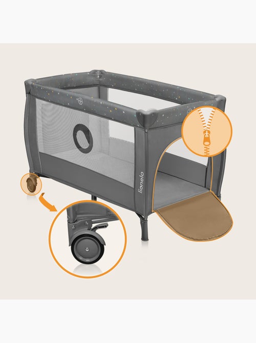 2-in-1 reisbedje LIONELO Stefi Plus – Babybox – Matras met hoge dichtheid – Wieltjes – 0-36 maanden - Kiabi 2-in-1 reisbedje LIONELO Stefi Plus – Babybox – Matras met hoge dichtheid – Wieltjes – 0-36 maanden - Kiabi