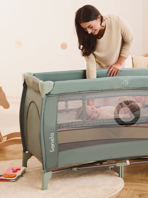 2-in-1 reisbedje LIONELO Stefi Plus – Babybox – Matras met hoge dichtheid – Wieltjes – 0-36 maanden - Kiabi 2-in-1 reisbedje LIONELO Stefi Plus – Babybox – Matras met hoge dichtheid – Wieltjes – 0-36 maanden - Kiabi
