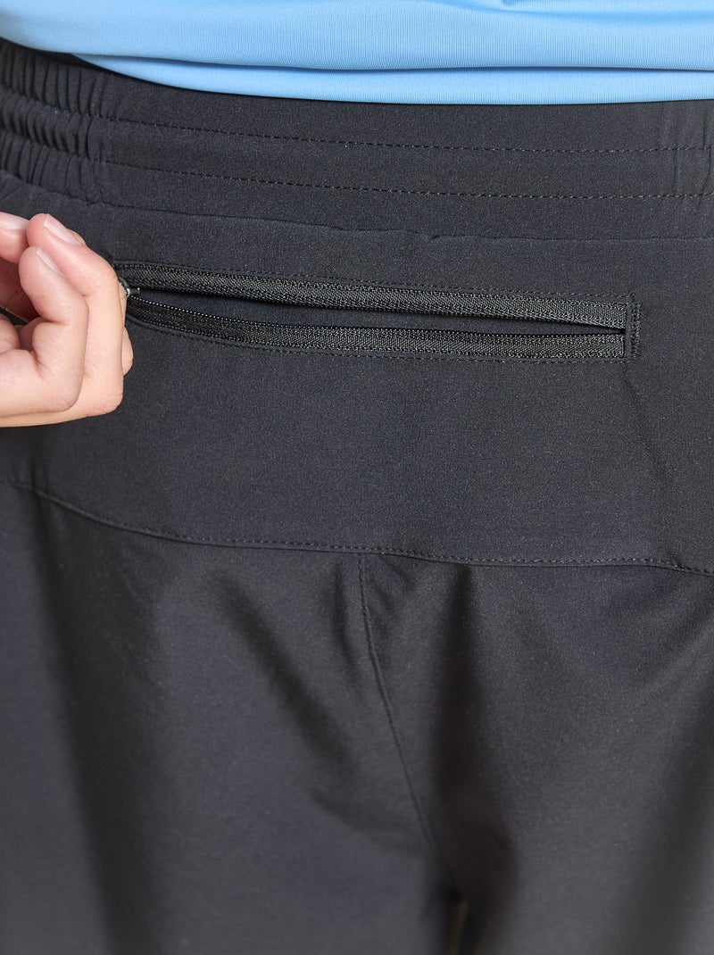2-in-1 sportshort - (ekstract) Zwart - Kiabi