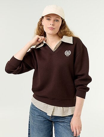 2-in-1 sweaterblouse