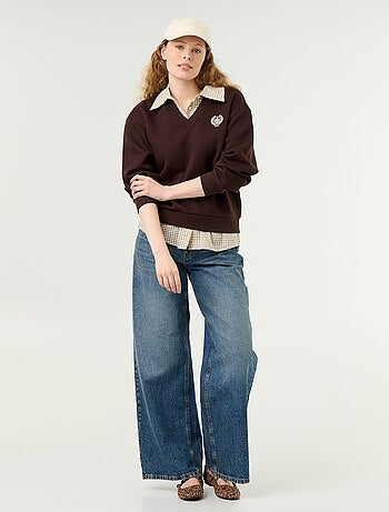 2-in-1 sweaterblouse