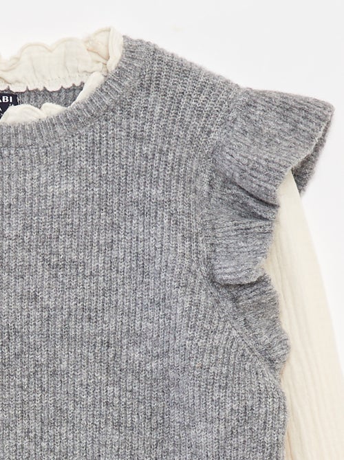 2-in-1 trui met blouse - Kiabi