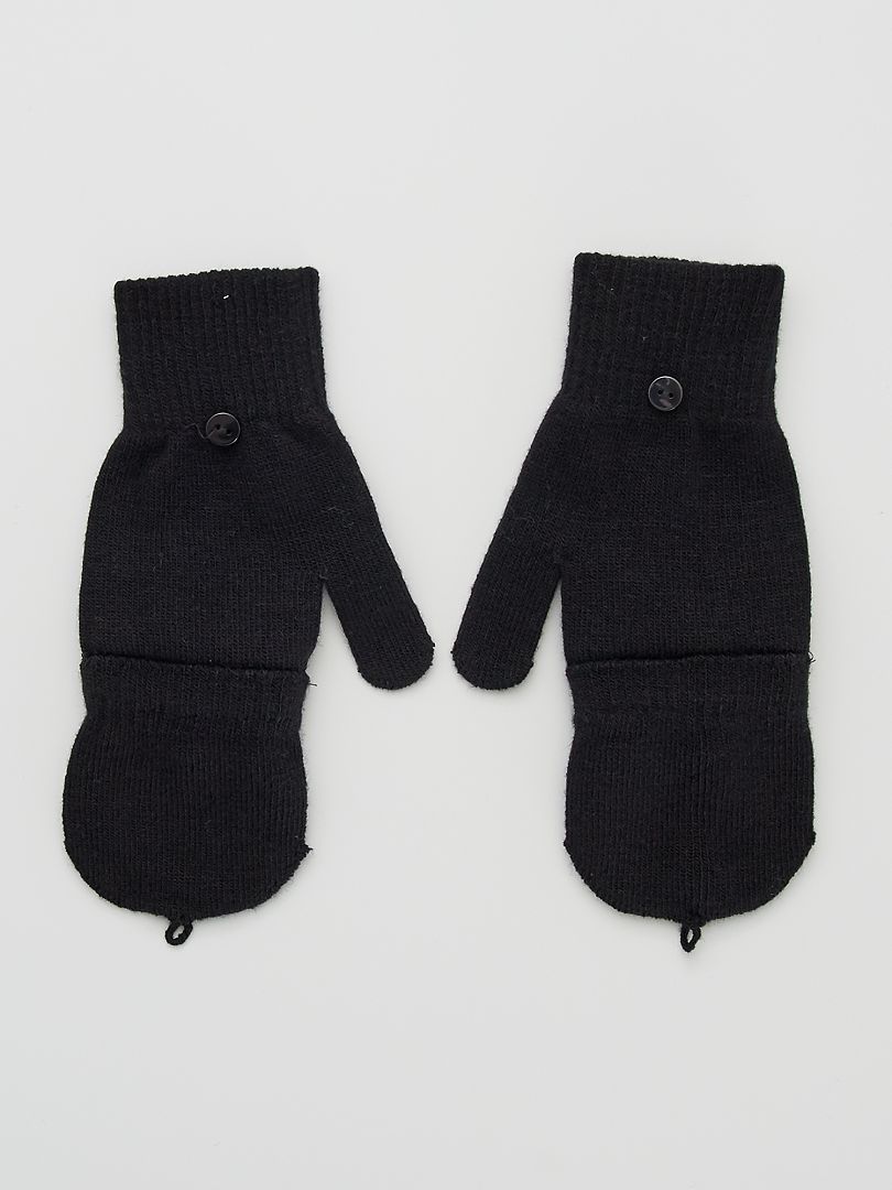 vingerloze handschoenen/wanten - zwart - Kiabi - 3.00€