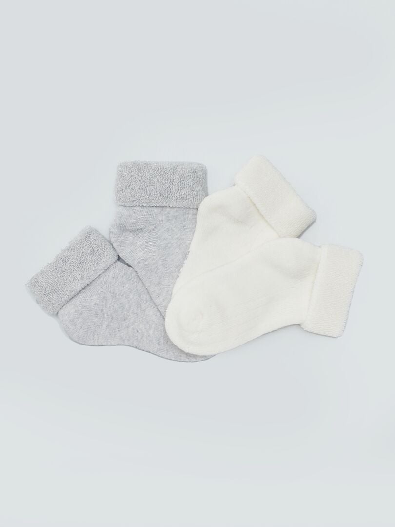 2 paar sokken GRIJS - Kiabi