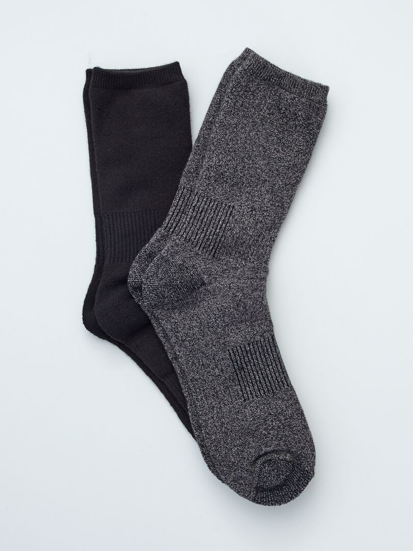 2 paar sokken ZWART - Kiabi