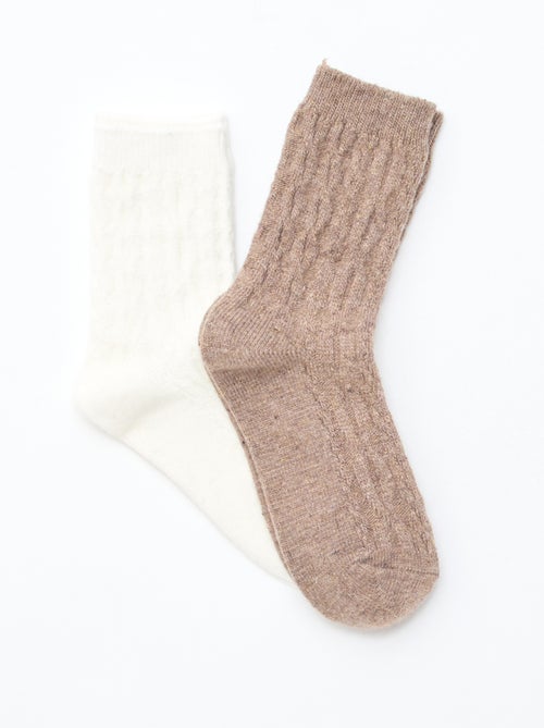 2 paar warme sokken - Kiabi