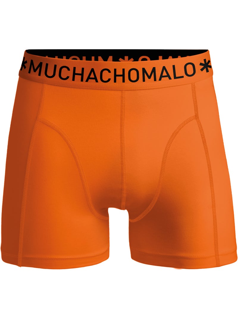 2 pack Muchachomalo boxershorts Zwart Oranje Zwart - Kiabi