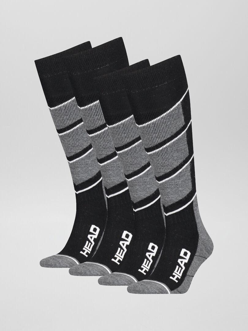 2 paires de chaussettes de sport 'HEAD' noir - Kiabi
