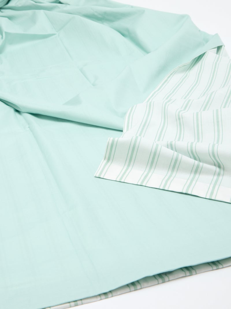 2-persoons dekbedovertrek (200x200 cm) - Kiabi Home Blauw - Kiabi