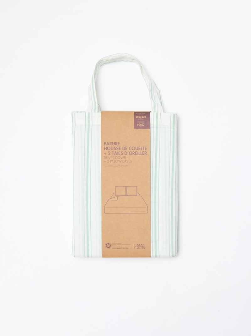 2-persoons dekbedovertrek (200x200 cm) - Kiabi Home Blauw - Kiabi