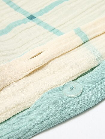 Dekbedovertrek 2-persoons (200x200 cm) van katoenen mousseline - Kiabi Home