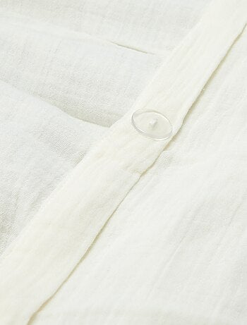 2-persoons dekbedovertrek (240 x 220cm) van katoenen mousseline - Kiabi Home