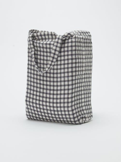 2-persoons dekbedovertrek (240 x 220cm) van katoenen mousseline - Kiabi Home - Kiabi 2-persoons dekbedovertrek (240 x 220cm) van katoenen mousseline - Kiabi Home - Kiabi