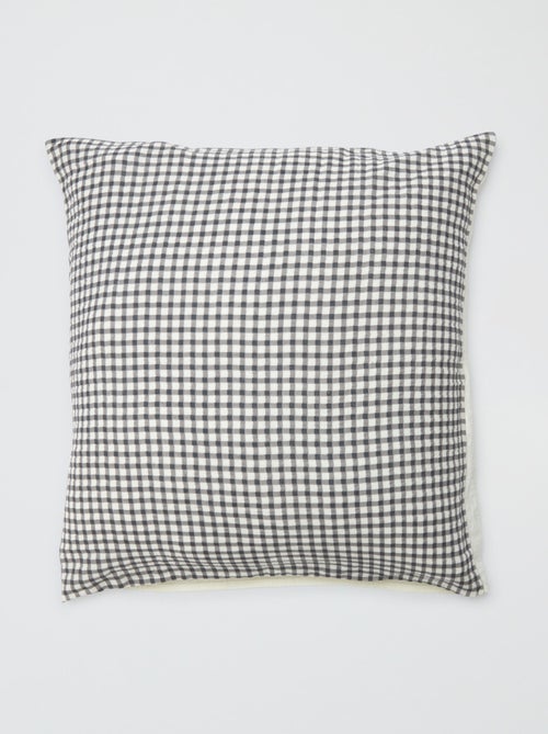 2-persoons dekbedovertrek (240 x 220cm) van katoenen mousseline - Kiabi Home - Kiabi 2-persoons dekbedovertrek (240 x 220cm) van katoenen mousseline - Kiabi Home - Kiabi