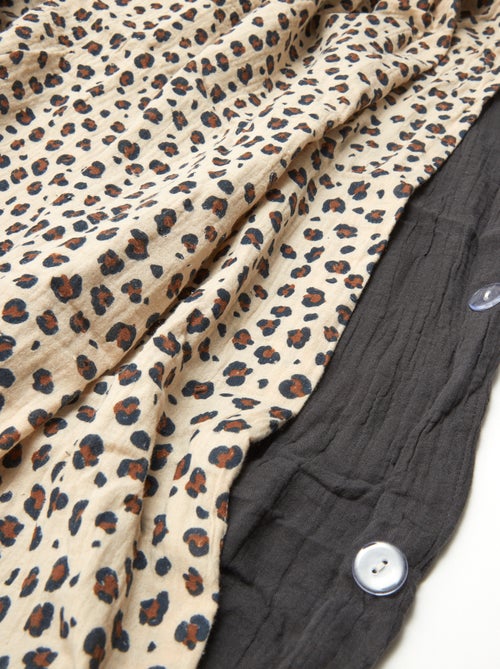 2-persoons dekbedovertrek (240 x 220cm) van katoengaas - Kiabi Home - Kiabi