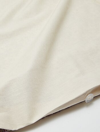 Dekbedovertrekset 2-persoons 240 x 220 cm van katoen - Kiabi Home