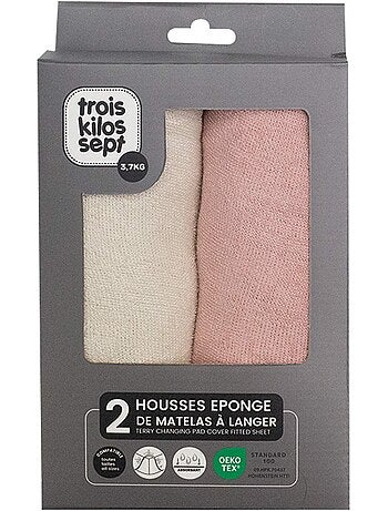 2 verschoningsmatrashoezen pack 2 kleuren