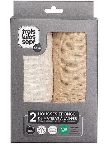 2 verschoningsmatrashoezen pack 2 kleuren