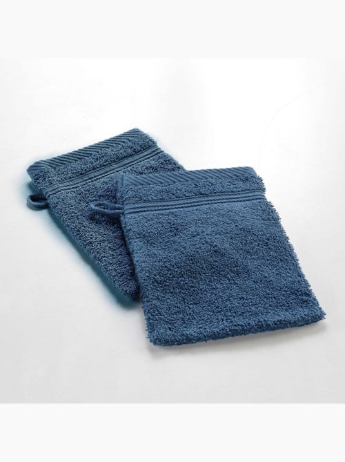 2 washandjes effen badstof tendresse - Kiabi