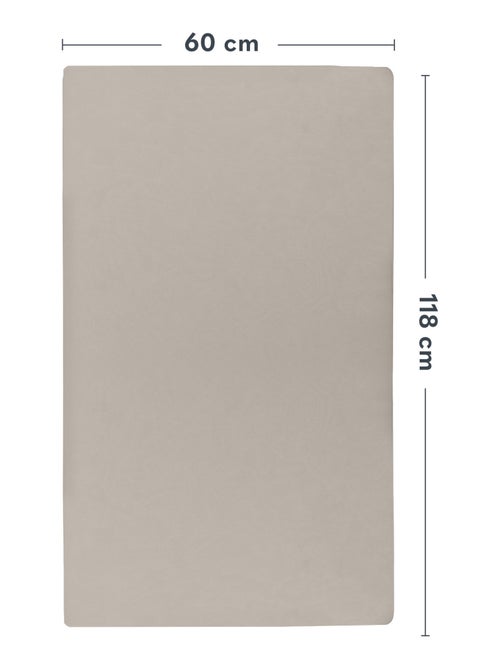 2 x Bamboe hoeslakens voor babybedje – LIONELO – Reisbedje – 120 x 60 cm – Universeel - Kiabi