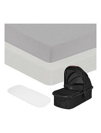 2 x Bamboe hoeslakens voor reiswieg – LIONELO – Universeel – 70 x 30 cm