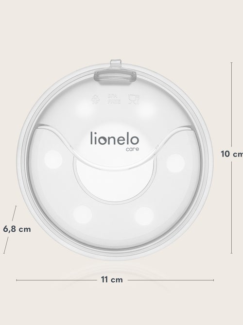 2 x Coques collectrices de lait LIONELO Milky Plus - 2 x 40 ml - Discret - Mains libre - Étui fermé - Kiabi