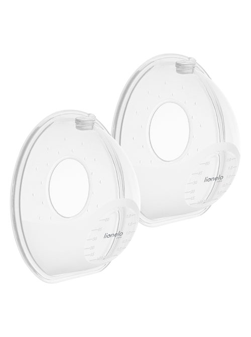 2 x Coques collectrices de lait LIONELO Milky Simple - 2 x 60 ml - Discret - Mains libre - Sans BPA - Kiabi