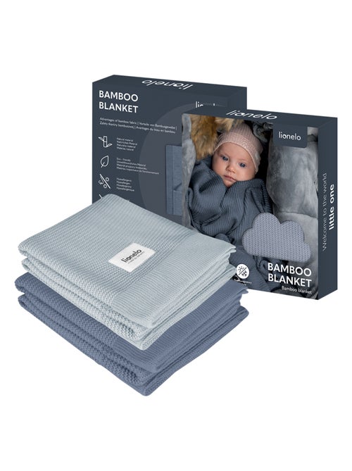 2 x Couverture en bambou - LIONELO - 75 x 100 cm - Couverture poussette - Hypoallergénique - Kiabi 2 x Couverture en bambou - LIONELO - 75 x 100 cm - Couverture poussette - Hypoallergénique - Kiabi