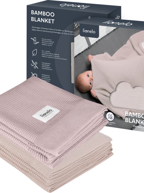 2 x Couverture en bambou - LIONELO - 75 x 100 cm - Couverture poussette - Hypoallergénique - Kiabi 2 x Couverture en bambou - LIONELO - 75 x 100 cm - Couverture poussette - Hypoallergénique - Kiabi
