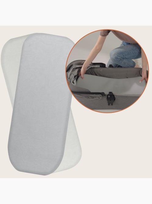 2 x Drap housse bambou pour nacelle - LIONELO - Universelle - 70 x 30 cm - Kiabi 2 x Drap housse bambou pour nacelle - LIONELO - Universelle - 70 x 30 cm - Kiabi