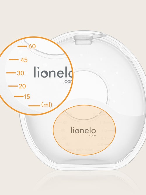 2 x Melkopvangbakjes LIONELO Milky Simple - 2 x 60 ml - Discreet - Handvrij - BPA-vrij - Kiabi