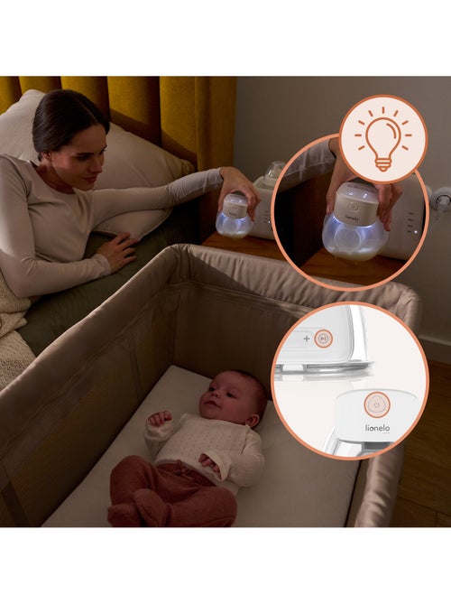 2 x Tire-lait mains libres LIONELO Fidi Free Lumi - Lampe - 180ml - 6 Tailles - 3h sans fil - Kiabi 2 x Tire-lait mains libres LIONELO Fidi Free Lumi - Lampe - 180ml - 6 Tailles - 3h sans fil - Kiabi