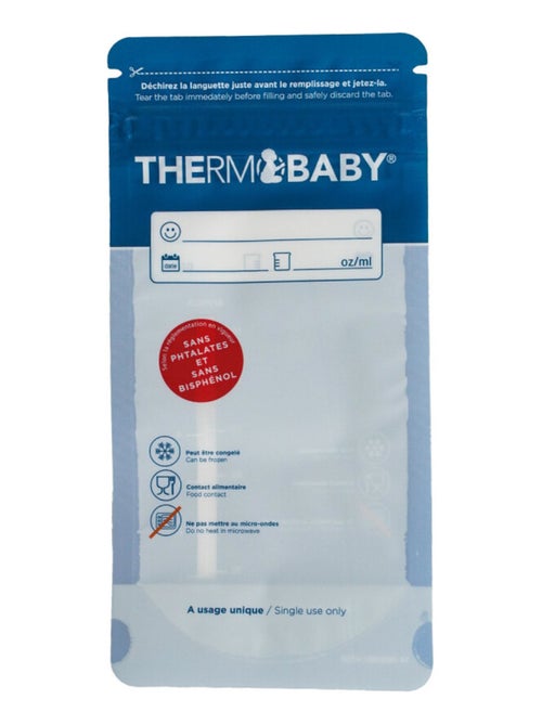 25 sachets conservation de lait th - Kiabi