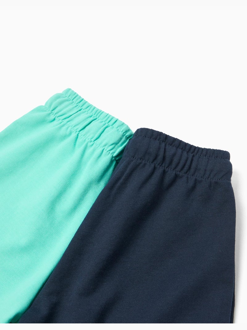 2er-pack sweatshorts, mo fashion Groen - Kiabi