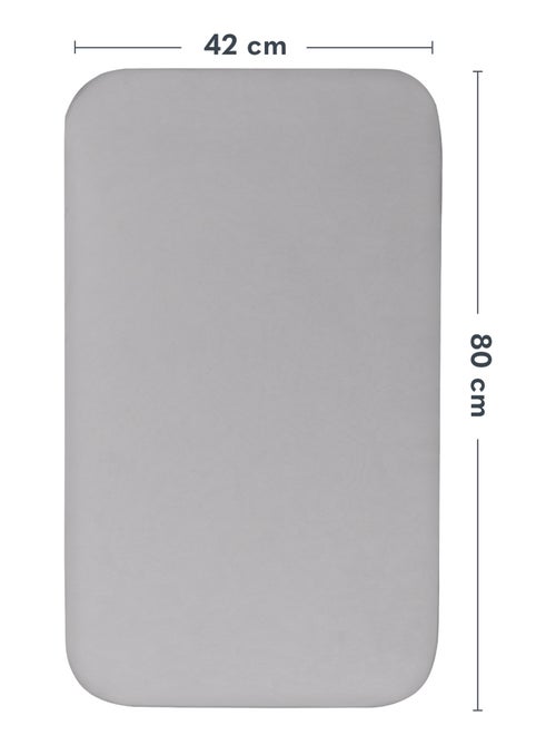 2x Bamboe Hoeslaken LIONELO - Babywieg en Co-Sleeper - 80x40 cm - Universeel - Kiabi