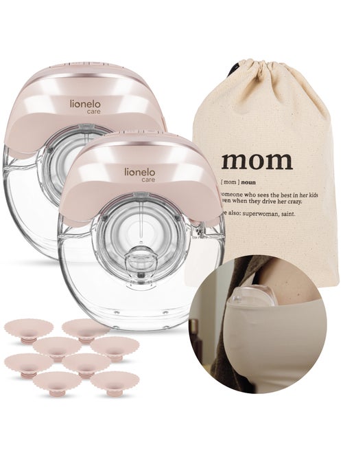 2x LIONELO Fidi Free Slim Handsfree Borstkolf Set - Discreet - 150 ml - 4 Maten - 3u Draadloos - Kiabi 2x LIONELO Fidi Free Slim Handsfree Borstkolf Set - Discreet - 150 ml - 4 Maten - 3u Draadloos - Kiabi