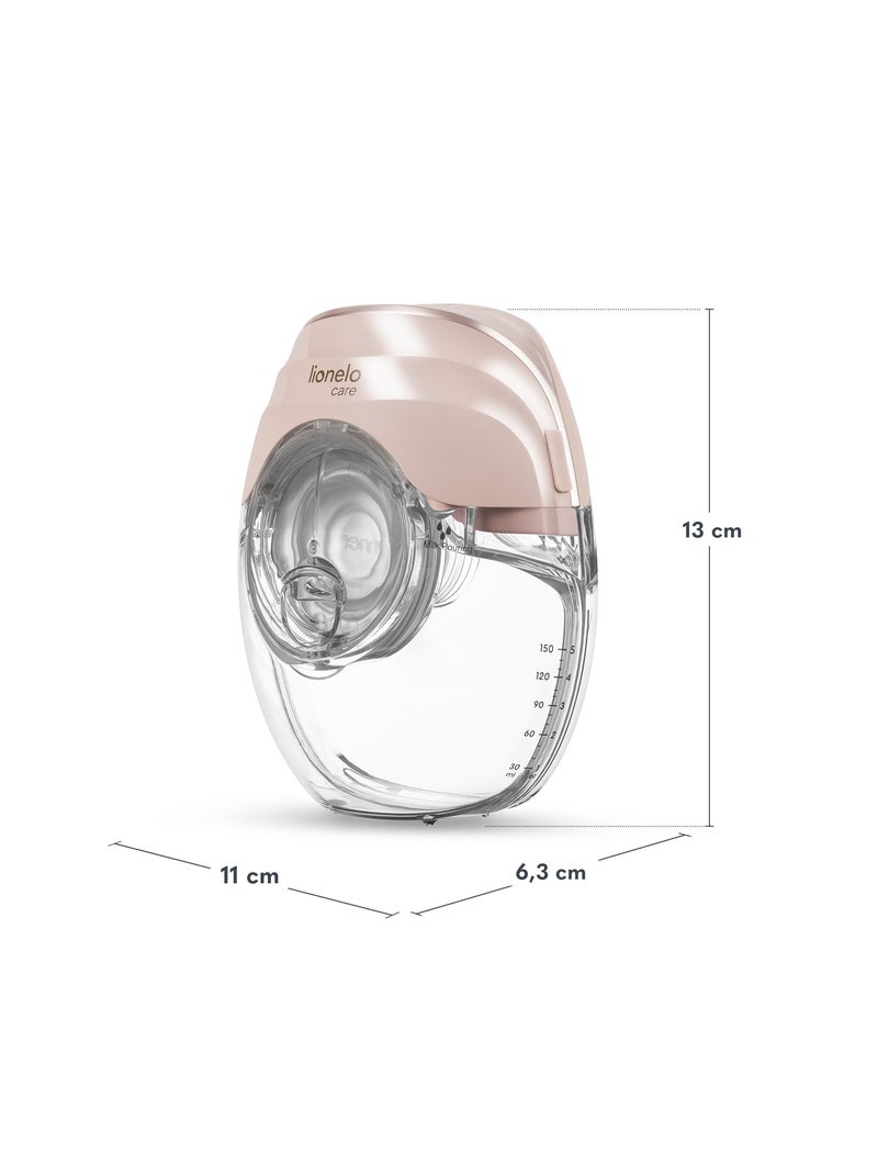 2x LIONELO Fidi Free Slim Handsfree Borstkolf Set - Discreet - 150 ml - 4 Maten - 3u Draadloos Transparant - Kiabi