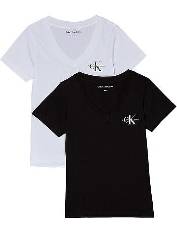 2x t-shirt femme calvin klein jeans