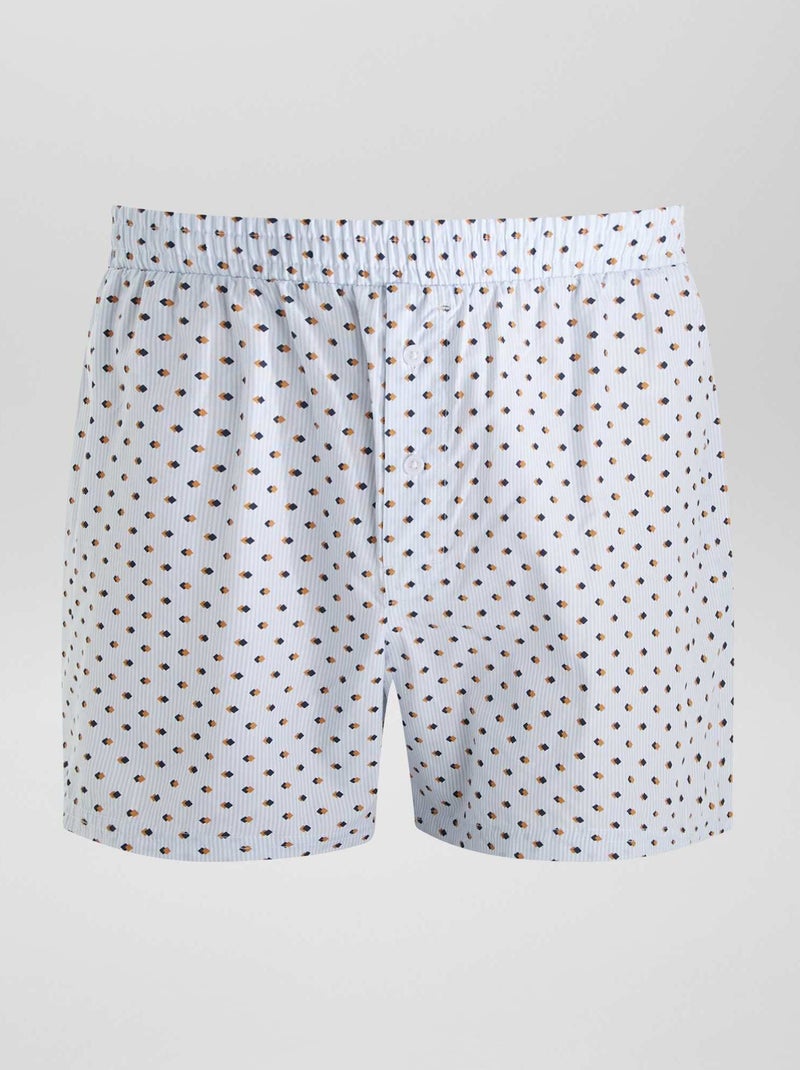 3 boxershorts BLAUW - Kiabi