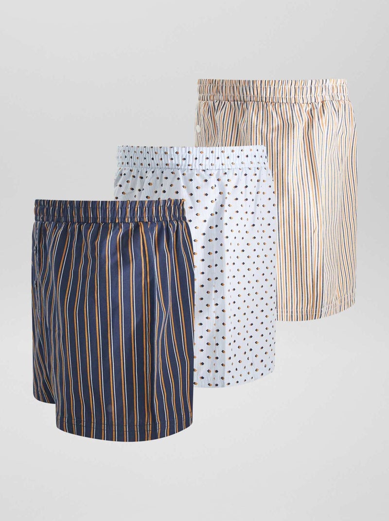 3 boxershorts BLAUW - Kiabi