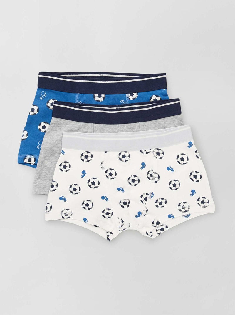 3 boxershorts BLAUW - Kiabi