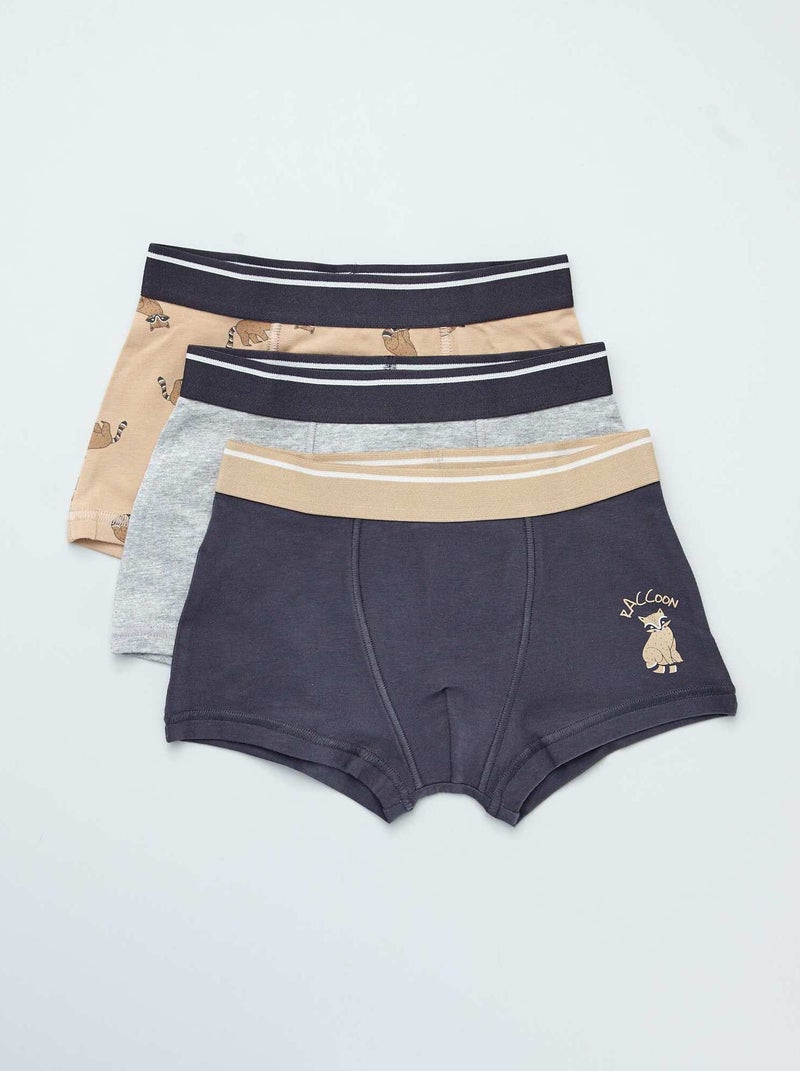 3 boxershorts BRUIN - Kiabi