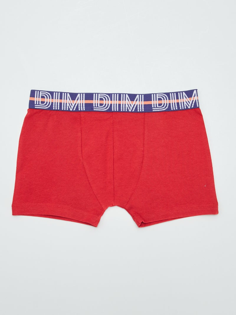 3 boxershorts 'DIM' ROOD - Kiabi