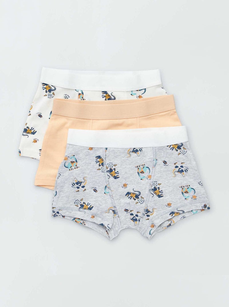 3 boxershorts GRIJS - Kiabi