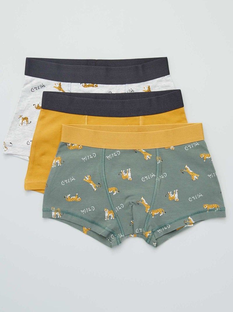 3 boxershorts GROEN - Kiabi